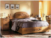 letto-matrimoniale-decorato-a-mano 